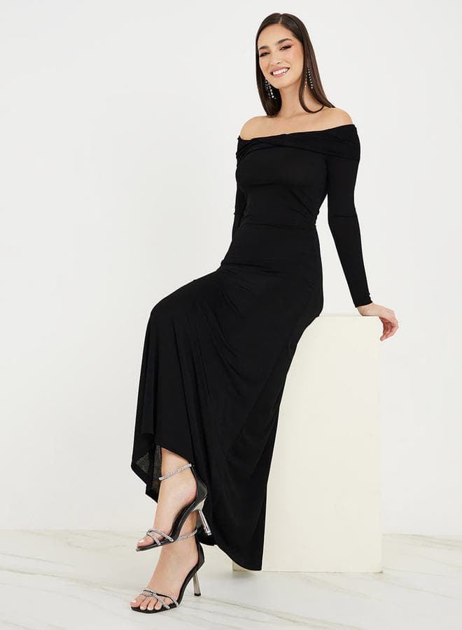 Off-Shoulder Black Dress