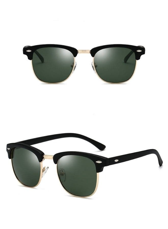 Semi-Rimless Polarized Sunglasses UV 400 Protection for Women Men