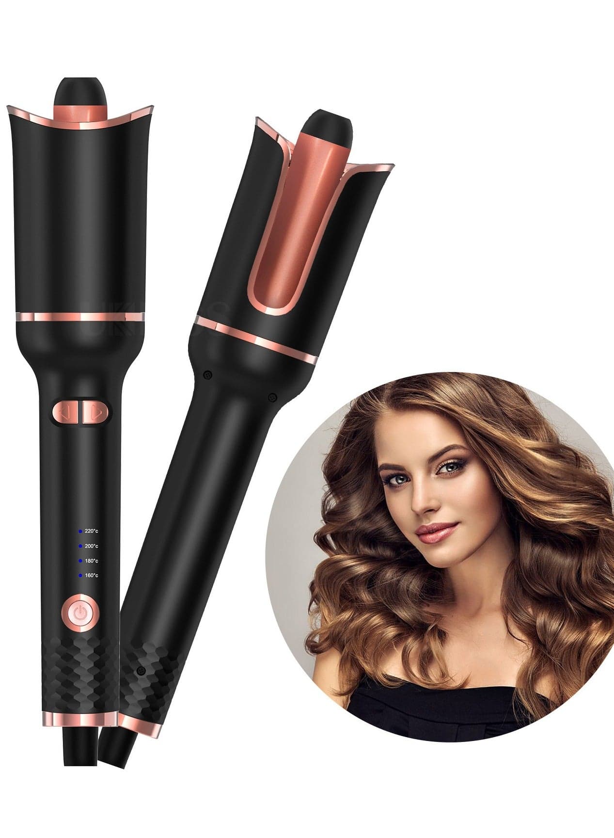 Automatic Ceramic Hair Curler Auto Rotating Hair Curling Iron Air Spin LED Digital Mini Portable Curl Curler Styling Tool