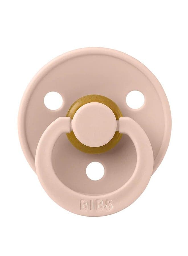 BIBS Pacifier DeLux (Latex) Size 1, 1-Piece, Blush