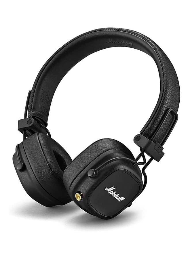 Major IV Foldable Bluetooth Wired/Wireless 80+ Hours of Playtime Headphones Black