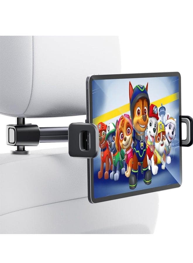 Car Tablet Headrest Holder - Car Back Seat Headrest Tablet Mount Stand for Kids, Road Trip Essentials