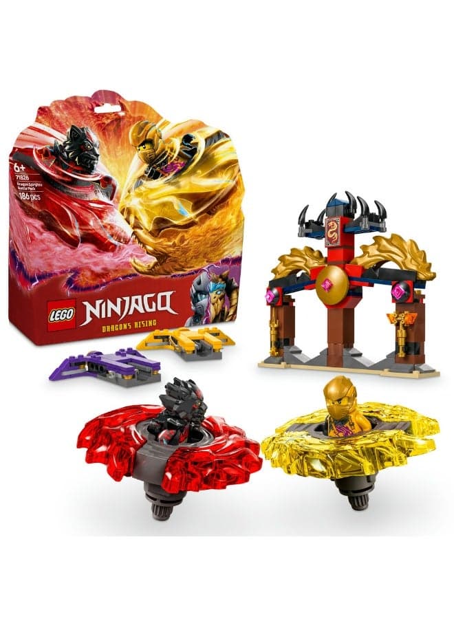 NINJAGO Dragon Spinjitzu Battle Pack Building Toy 71826 (Age 6+, 186 Pieces)