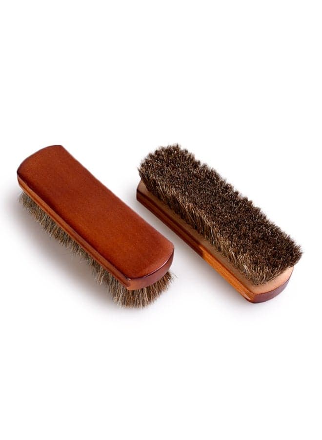Wooden Handle Horsehair Bristles Hair Brush Leather Boot Shoes Polishing Brush Shoes Brush Horse Hair Scrub Boots Polishing Buffing Brush