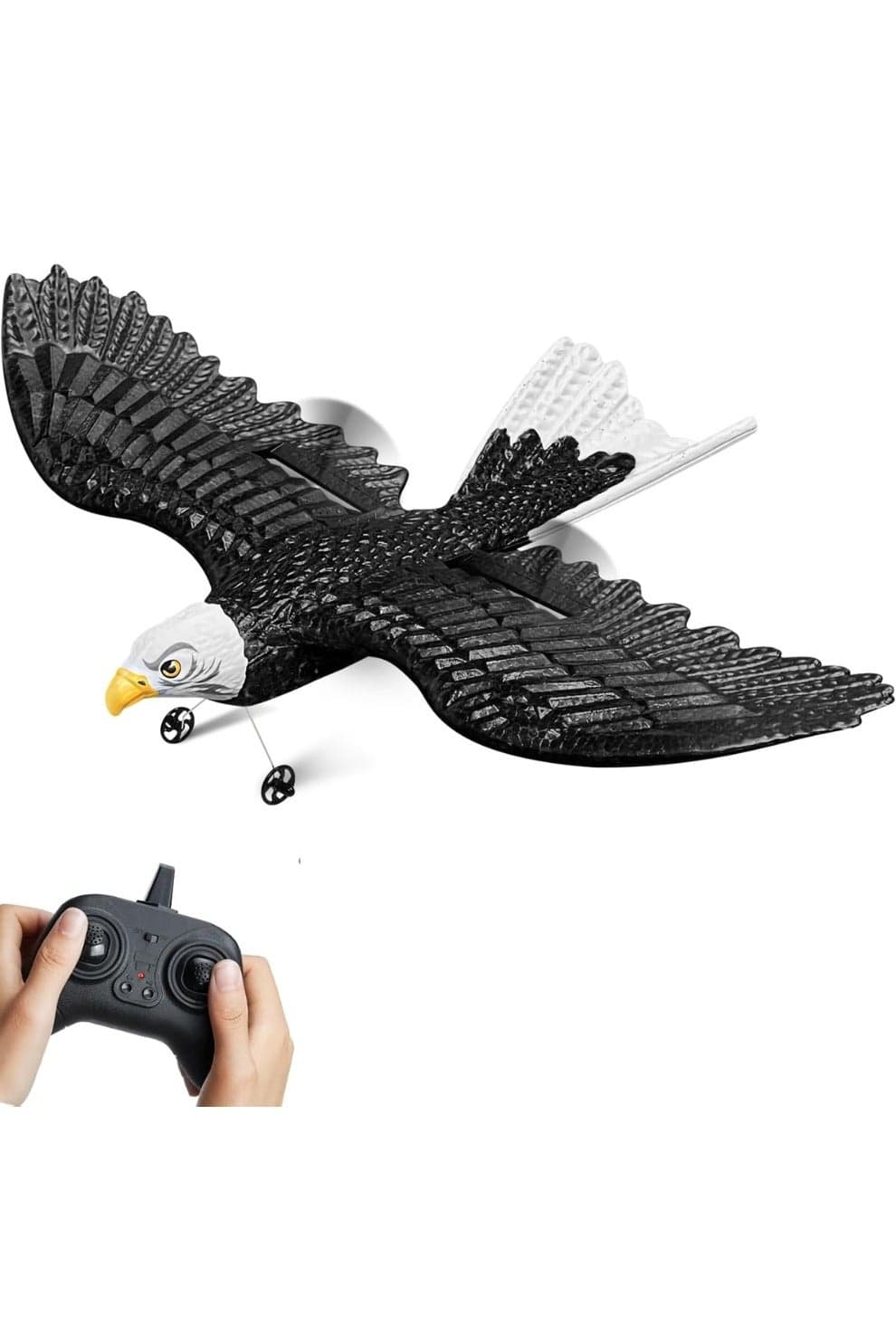 RC Glider Eagle Plane Toy for Kids – Remote Control Foam Aircraft with Wings – Electric Flying Toy for Boys and Girls – Indoor Outdoor Aviation Fun