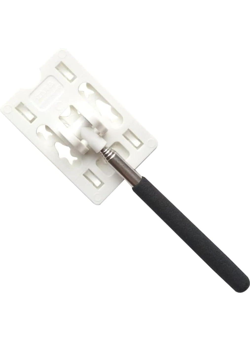 1 Pc Telescopic Pole for Garage Parking Aid & Toll Swiping, White ABS, Extendable Reach Stick