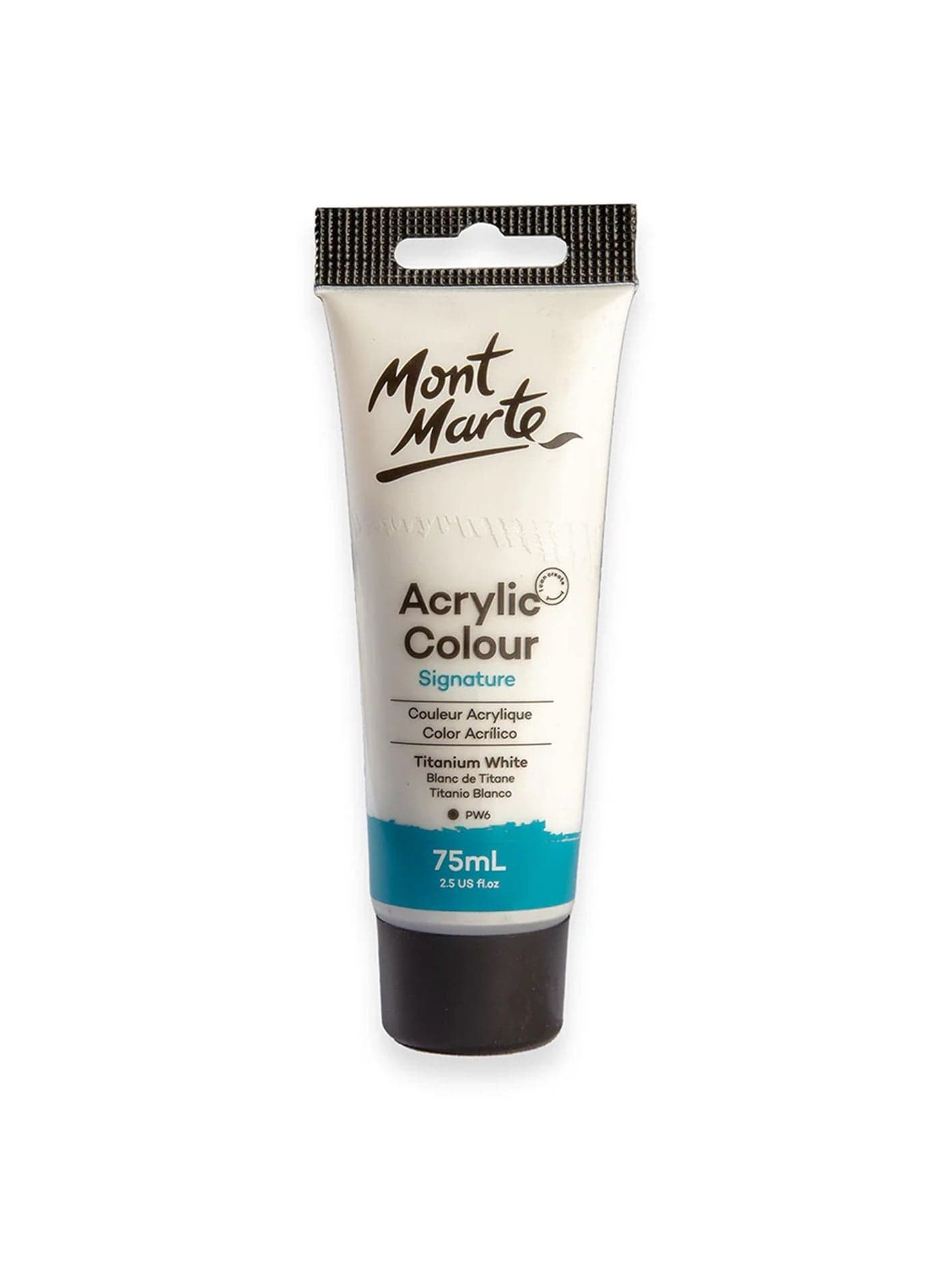 Signature Acrylic Colour Paint Tube 75ml Content Titanium White