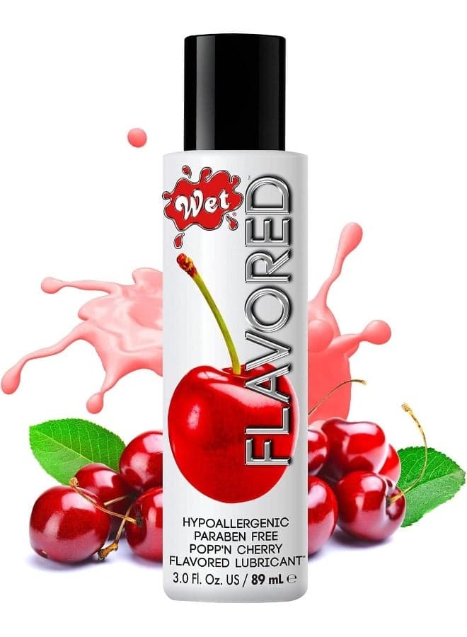 Popp n Cherry Flavored Paraben-free Premium Lubricant (3oz)