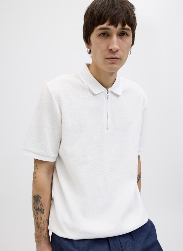 Logo Half Zip polo
