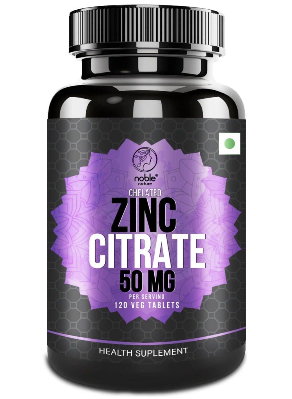Chelated Zinc Citrate 50mg - 120 Veg Tablets - Supports Immune System