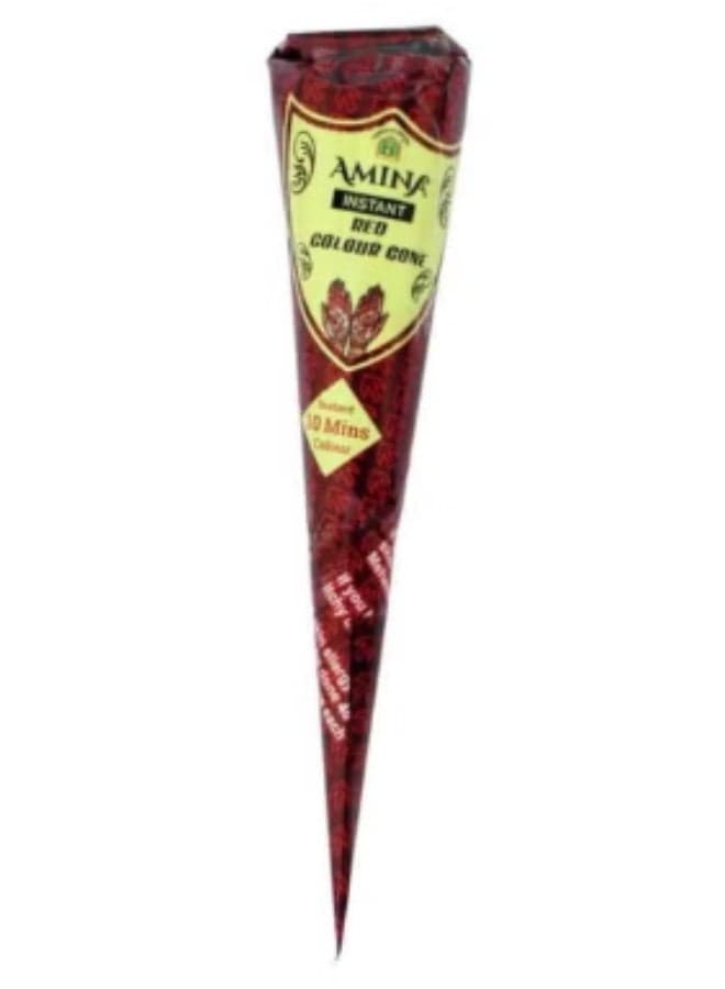 Amina Henna cone Paste Cherry Red - 1 pc - Long-Lasting & Chemical-Free
