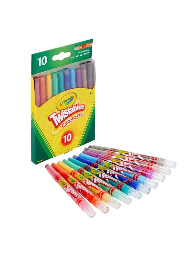 Mini Twistable 10 Assorted Colors