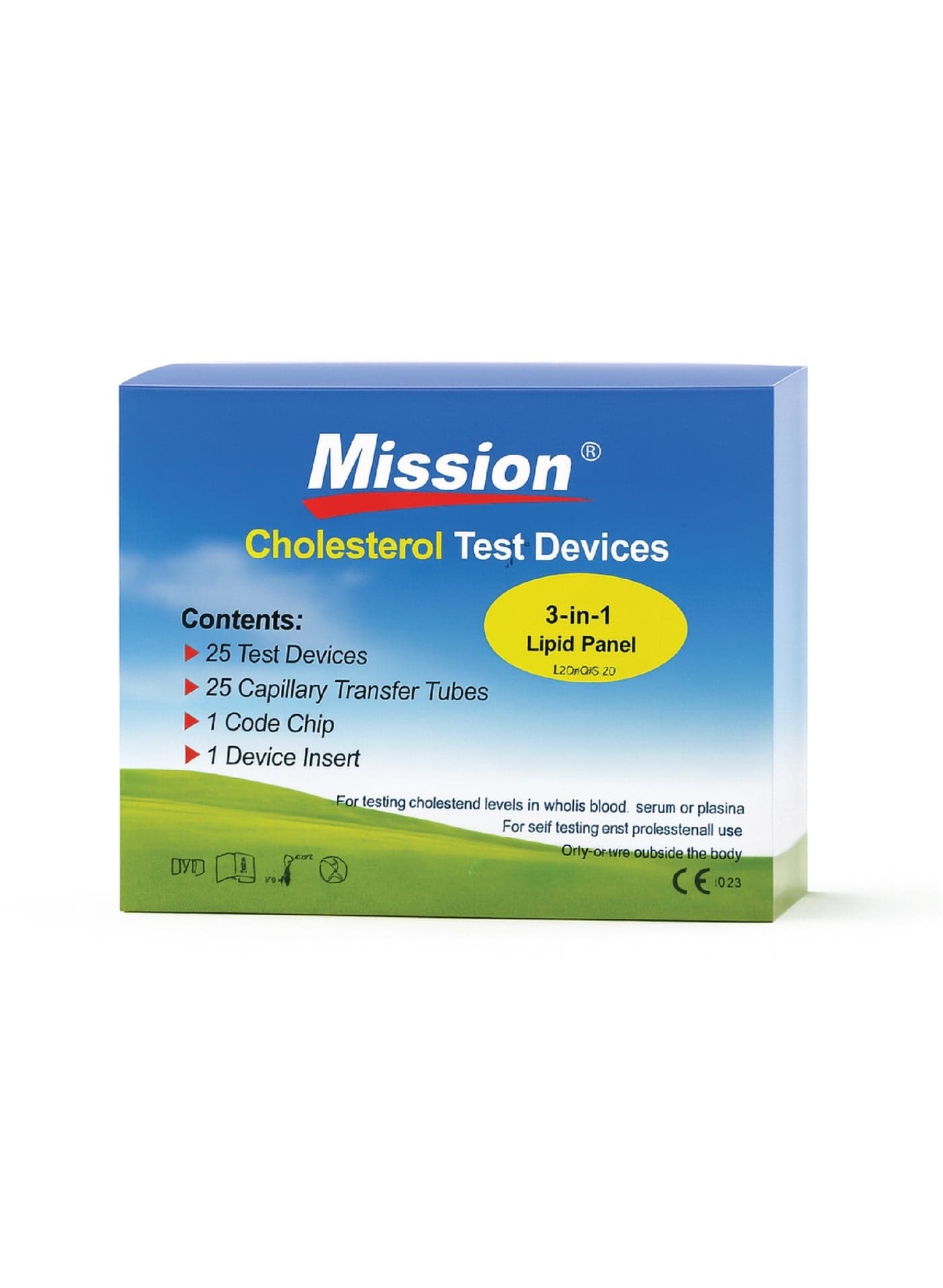 5-Piece 3-In-1 Total Cholesterol Test Strips Device