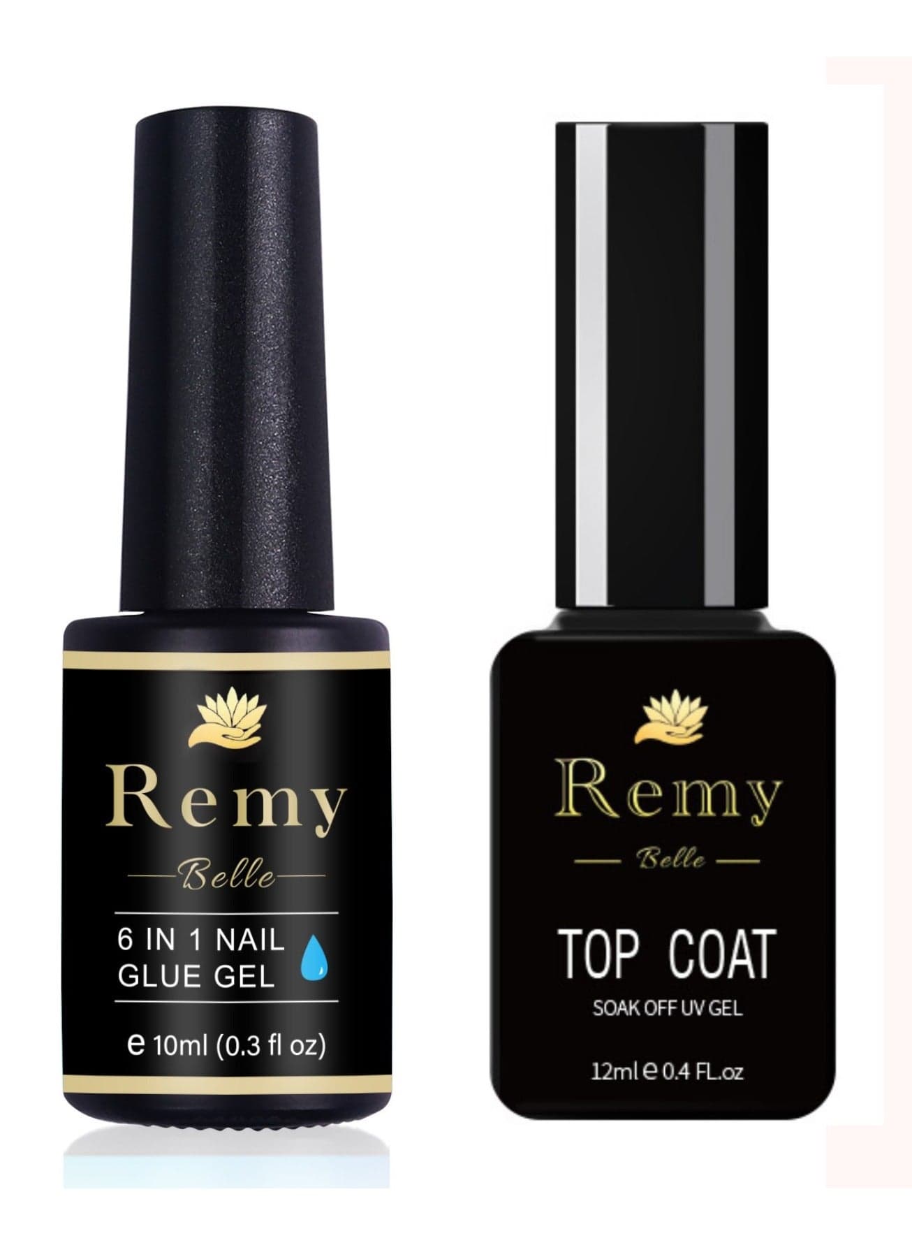 Soft Gel Full Cover Nail Tips Glue Gel and Top Coat Long Lasting UV