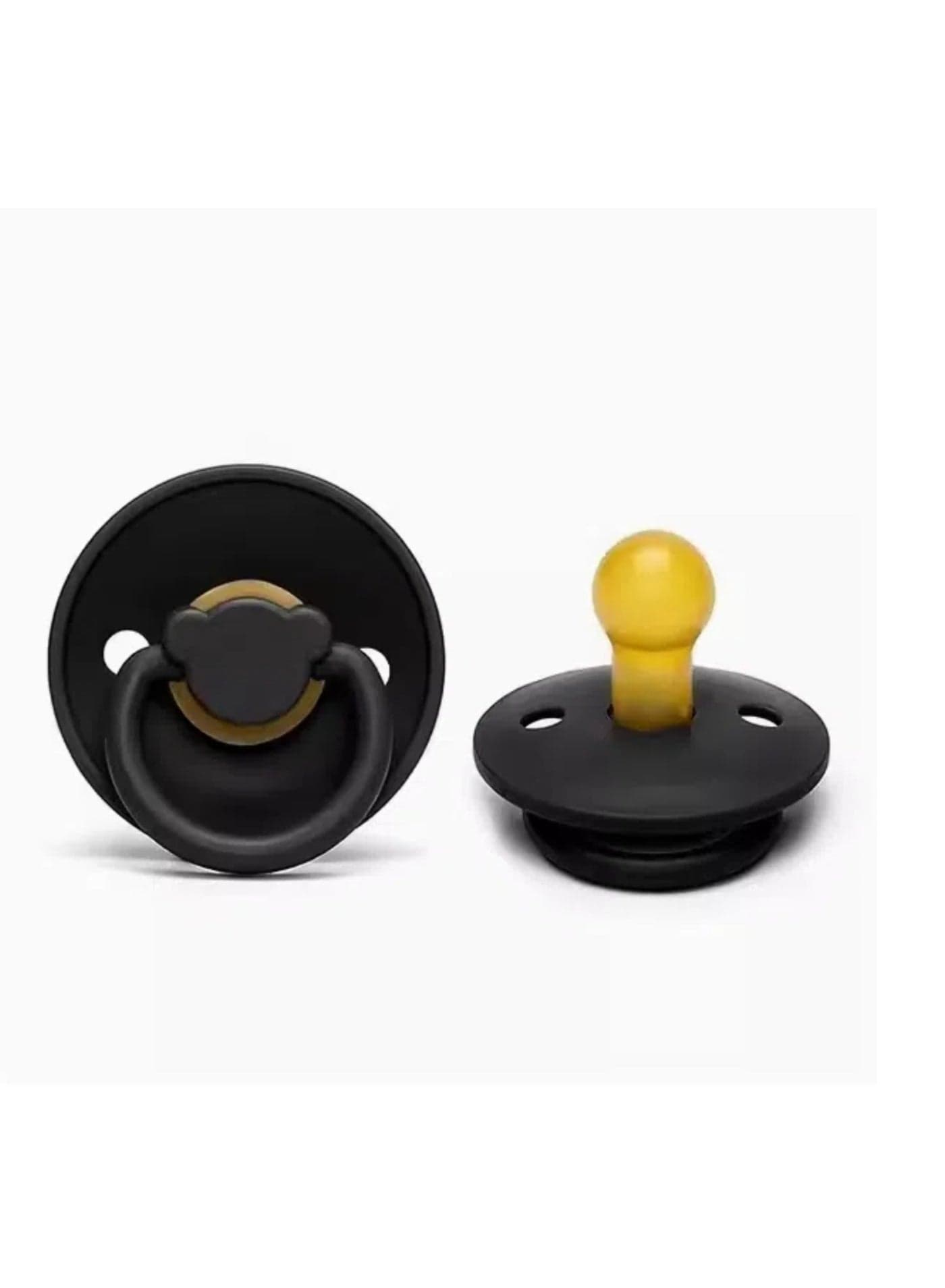 Baby Pacifiers | 1-Pack Soothers | Panda Nipple | BPA-Free Natural Latex Food Grade | Super Soft Bite Resistance | Sleep Anti-Flatulence | Baby Teething Toy | Black