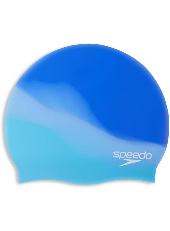 Speedo Multi Colour Silicone Swim Cap | Premium Swimwear & Swimming Accessory by Speedo for Training, Fitness and Recreational Use