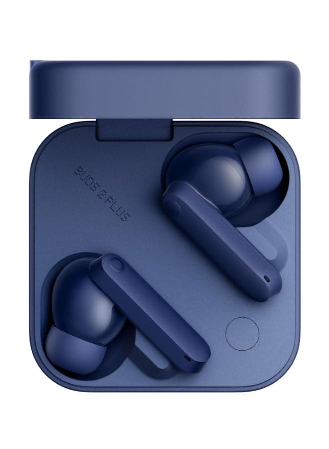 CMF Buds 2 Plus Wireless Earbuds Adaptive Noise Cancelling, Hi-Res Audio Bluetooth Headphones, 12mm Drivers for Deep Bass, 50dB ANC 61.5H Playtime Sport Ear Buds with 6 Mics - Blue