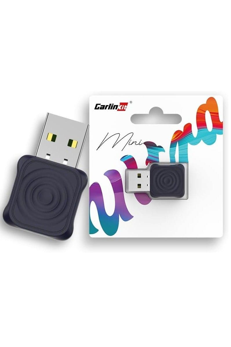 Mini Ultra Wireless CarPlay Android Auto Adapter, Ultra Series, Easy to Hide, Stable Connection, Work with USB-A/Type-C Port, Retain Original Controls & Audio Wireless CarPlay Adapter CarlinKit Mini Ultra 2 in 1 for Android Auto, Plug & Play Wired to Wireless Converter