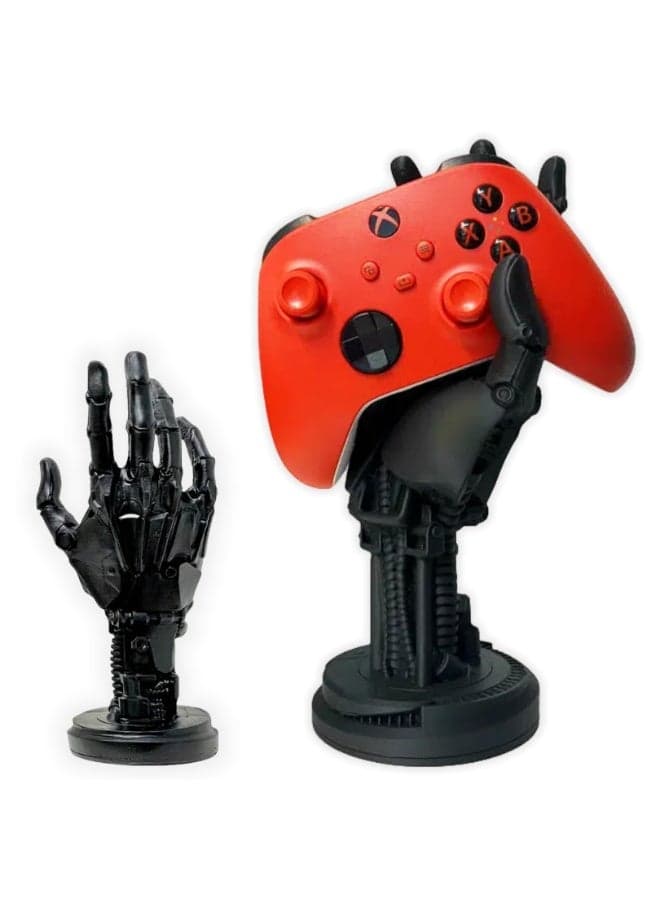 Game Controller Stand for PS5, 3D Cyberpunk Robot Hand Controller Stand, Mechanical Hand Game Handle Headset Hanger, Headphone Hanger for Desktop Decoration