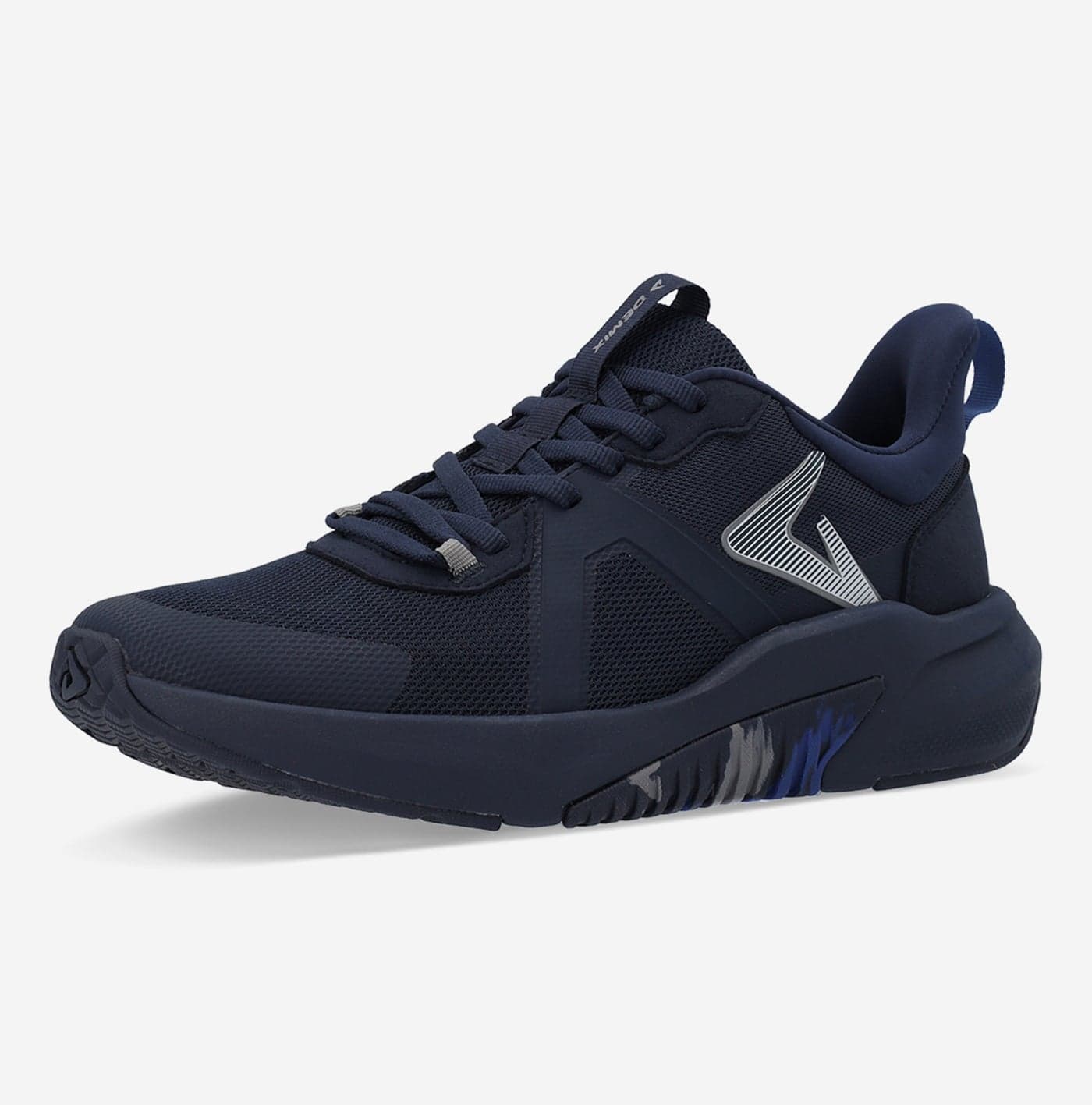 Demix Sport Men's Running Shoes – Dark Blue Training Sneakers with Midsole, Durable Rubber Outsole and Breathable Upper