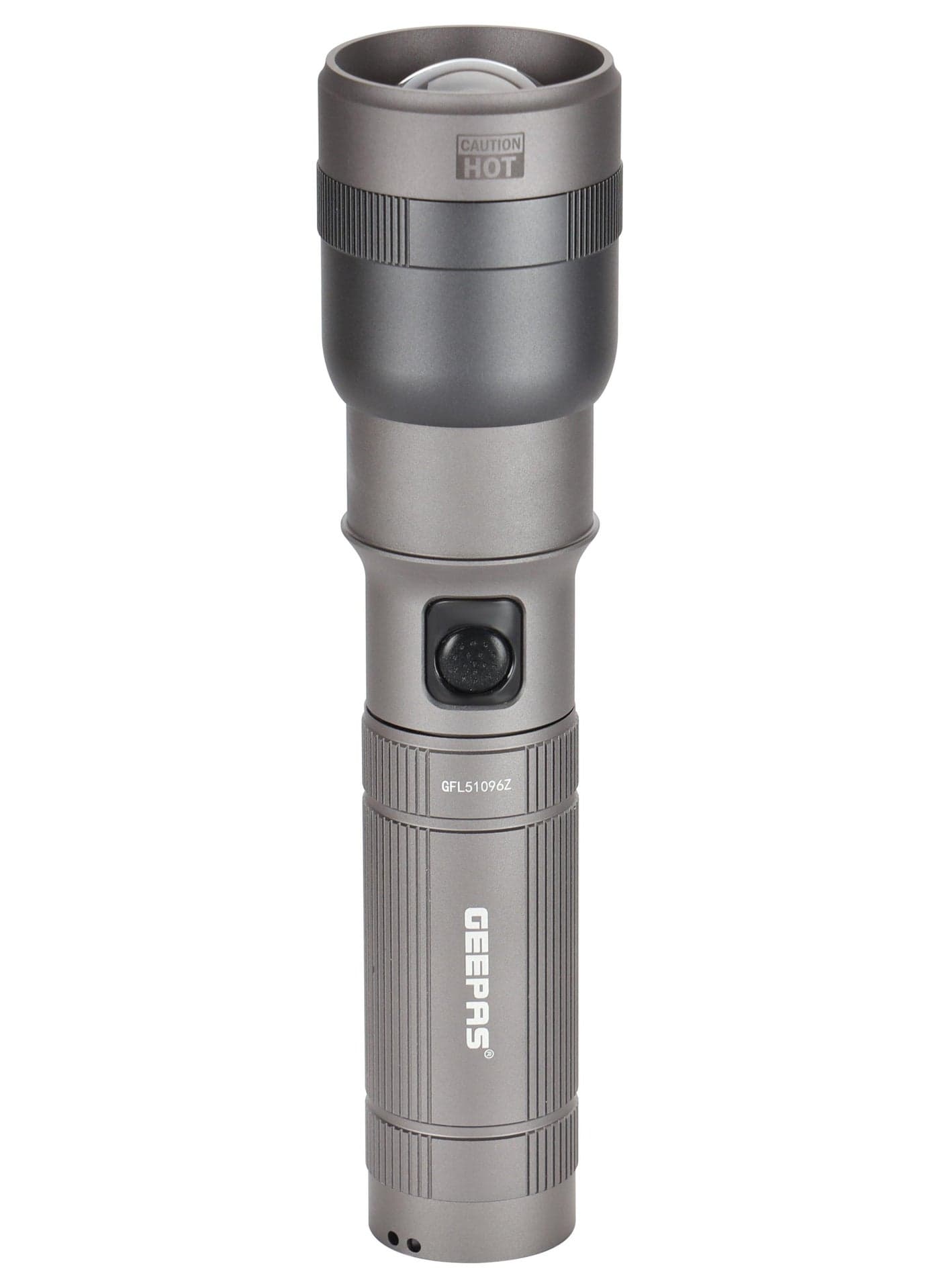 Zoomable LED Flashlight 30W | Perfect for Indoor and Outdoor Use, 10 Hours Continuous Working | Battery Level Indicator and Power Reminder, Lithium Battery, 2000 Lumens | GFL51096Z
