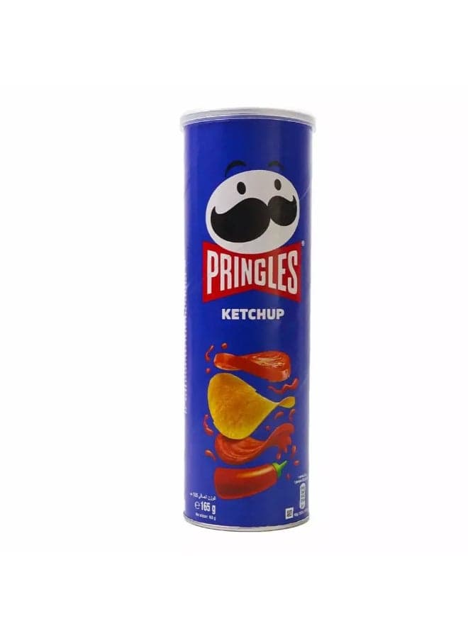Pringles Potato Chips, Ketchup Flavor Enjoy Yor Company With Light Snacks 165g