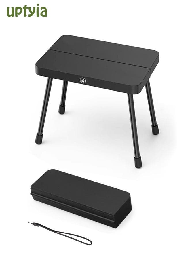 Folding Camping Stool, Small Collapsible Stool for Adults, Portable Pocket-Size Stool Chair w Storage Bag, Foldable Seat Ultralight Camping Stool for Travel Hiking Fishing Beach, Hold Up to 300KG