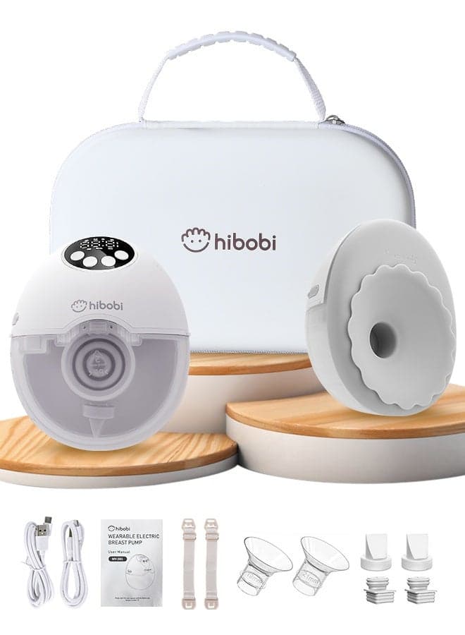 Luxury Wearable Electric Breast Pump, Hands-Free Design – Gentle Snug-Fit Suction with Constant Warming, 4 Modes × 12 Levels with Smart Memory, Quiet & Discreet, Wireless Fast Charging, Double Breast Pump Ideal for Travel or Night Pumping