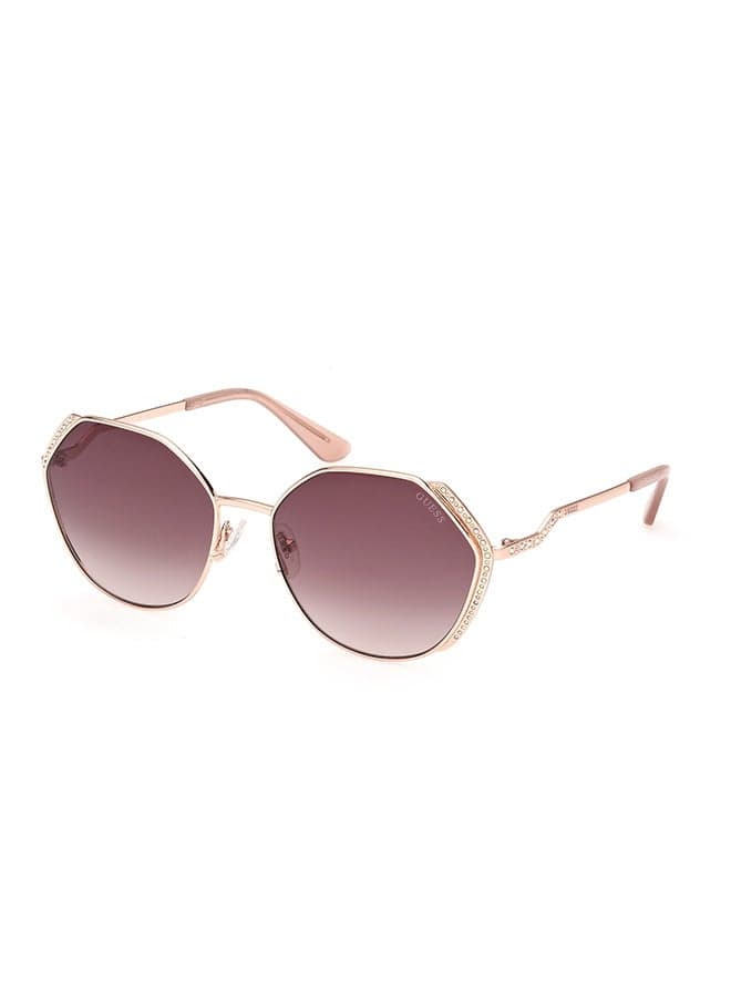 Women's UV Protection Hexagon Sunglasses - GU7842-S28Z58 - Lens Size: 58 Mm