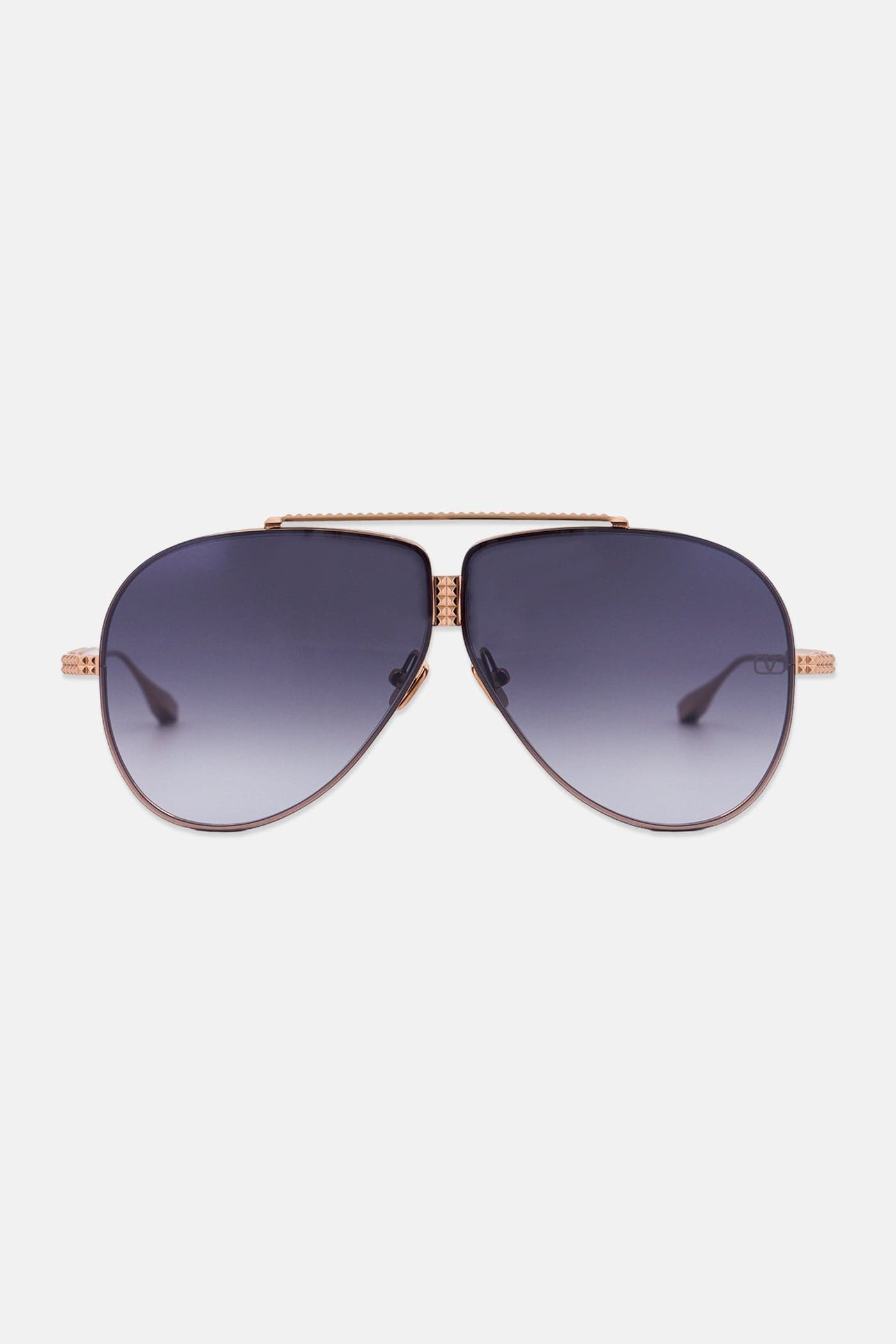 Men VLS-100A-64 Aviator Sunglasses, Rose Gold
