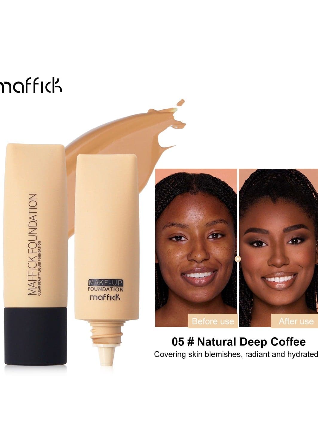Shade-Perfect Foundation, 12 Shades, Oil-Control Matte Finish, Full Coverage, Long-Lasting Wear