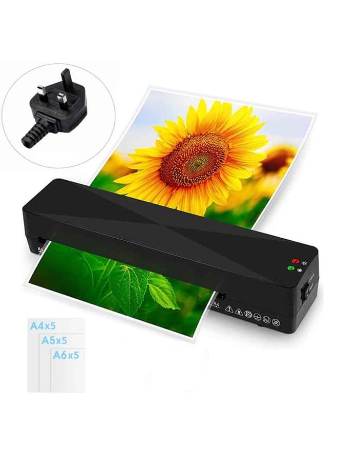 A4 Laminator Machine 9 Inch Thermal Laminator with15 Laminating Pouches