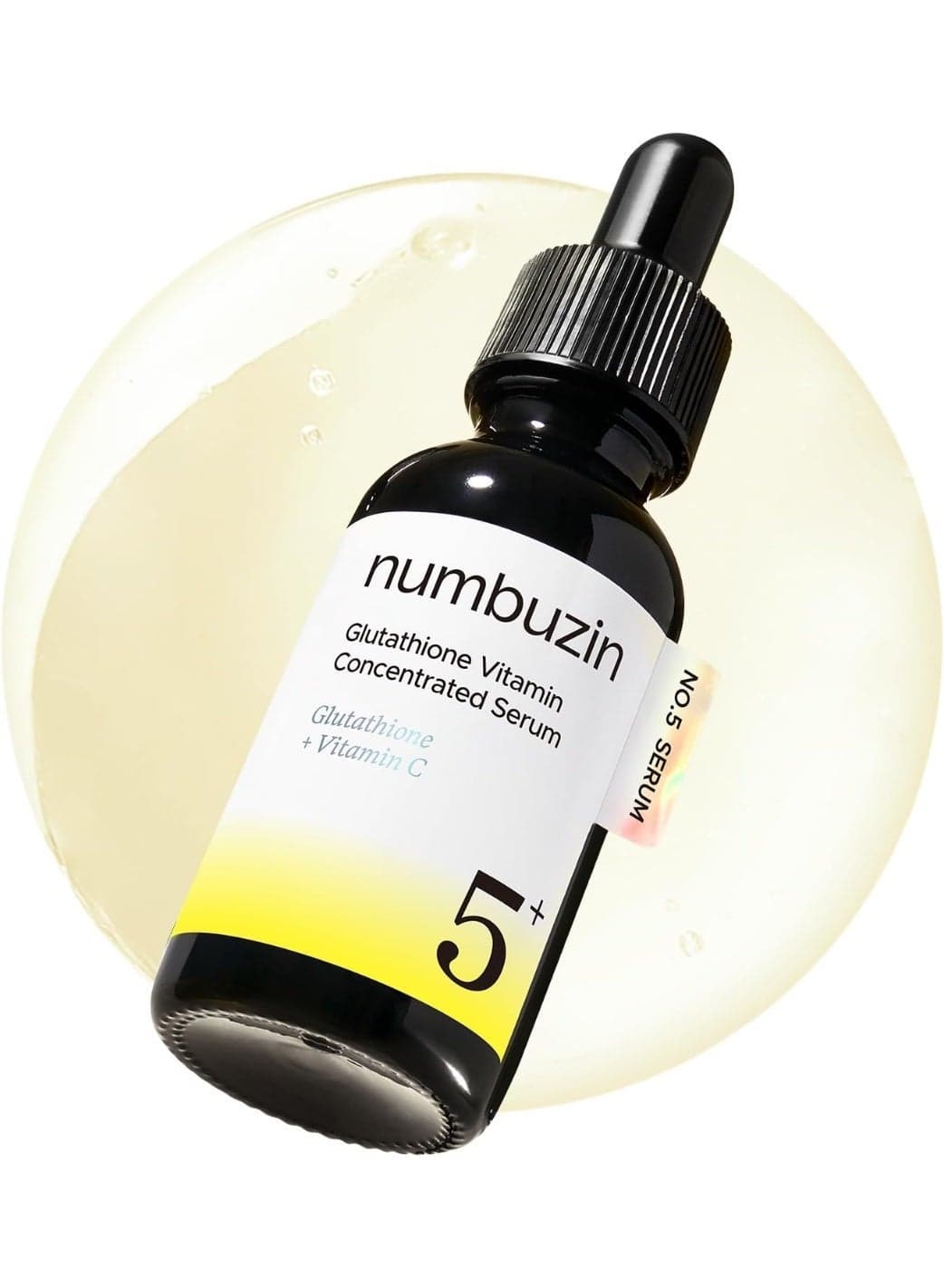 No.5 Serum | Glutathione Vitamin Concentrated Serum | Glutathione, Vitamin C, Tranexamic Acid | Hyperpigmentation, Acne Scars | Suitable for Sensitive Skin, Korean Skincare | 1.01 fl. oz.