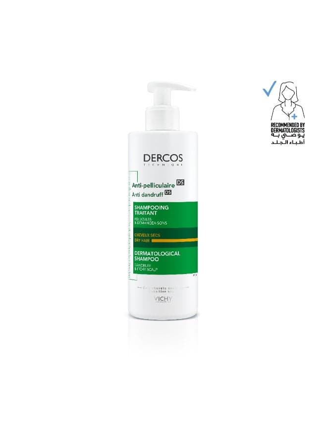 Dercos Anti Dandruff Shampoo For Dry Hair 390ml