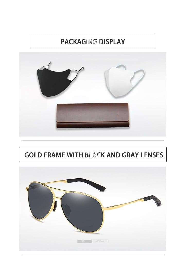 Men's Fashion Outdoor Aviator Polarized Sunglasses