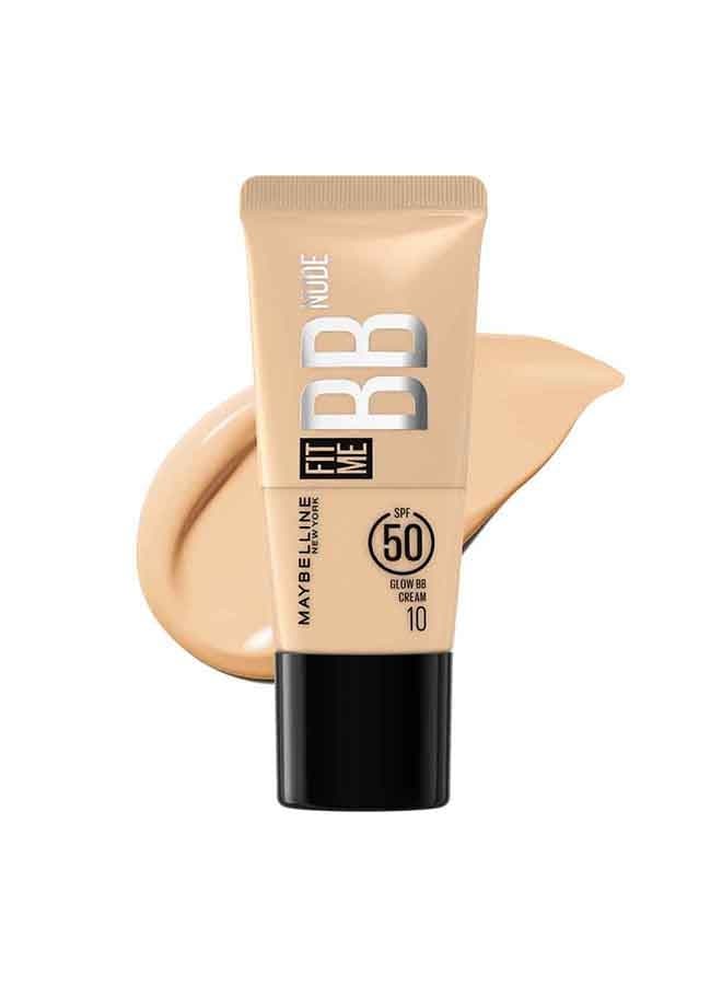 Fit Me Bb Nude Spf 50, 24H Hydration 2% Niacinamide -10