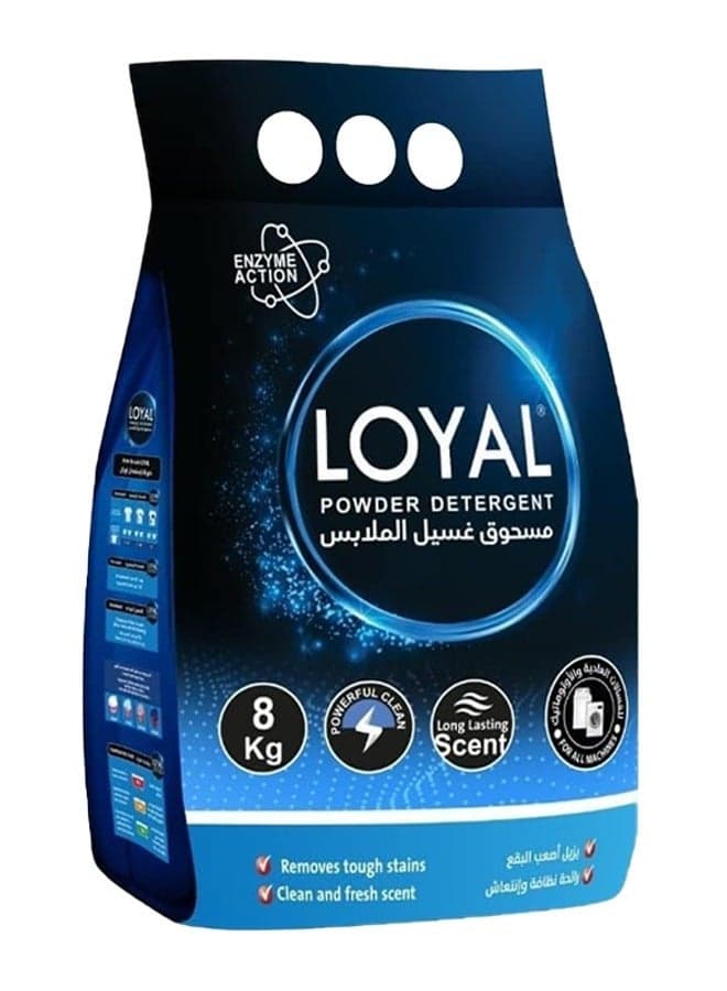 Laundry Detergent Washing Powder 8kg – Deep Stain Removal, Softness, Bright Whites & Long-Lasting Fresh Scent