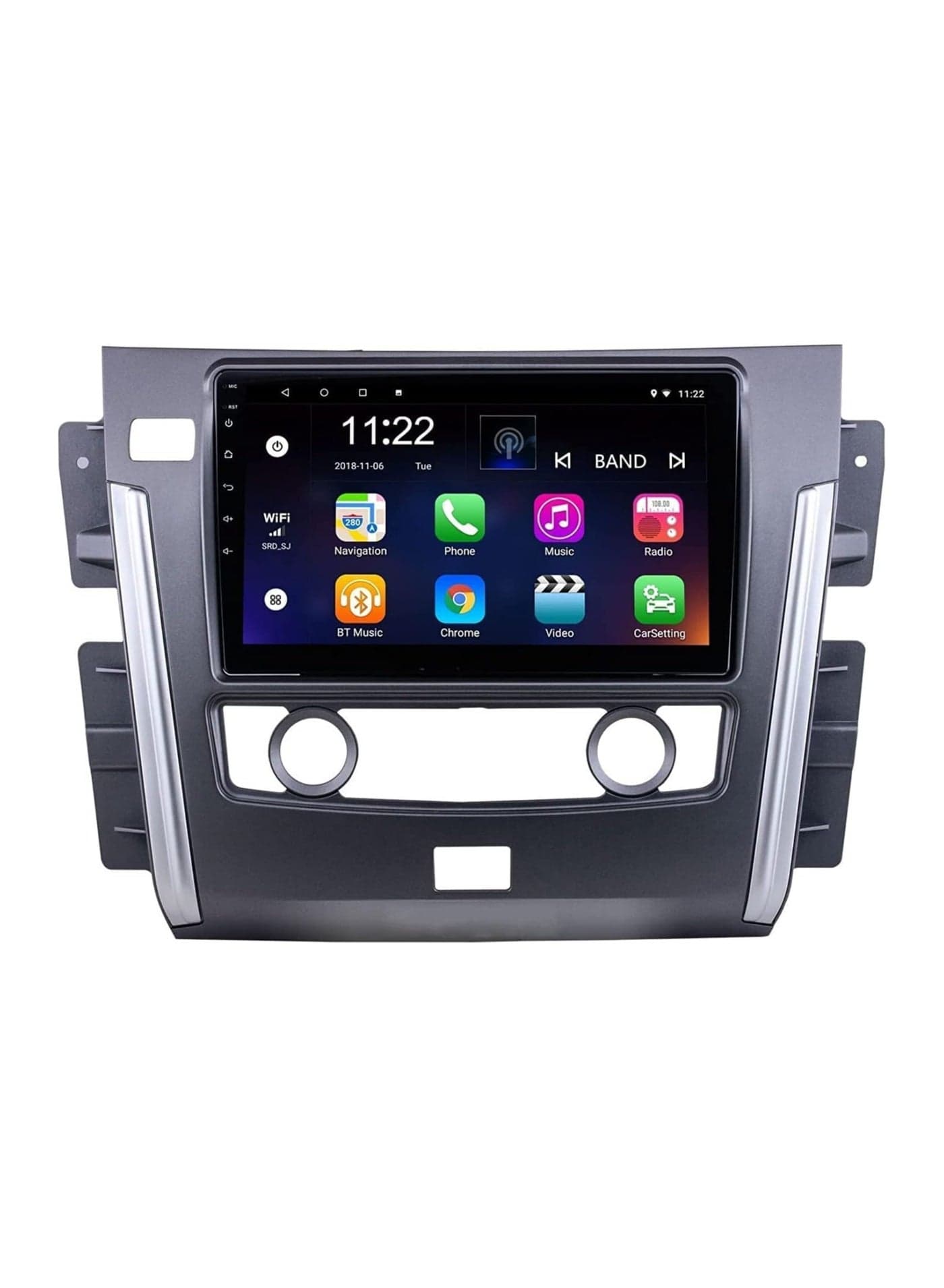Android Car Stereo for NISSAN PATROL 2013-2019 4GB RAM 64GB ROM Support Apple Carplay, Mirror-Link Wi-Fi BT, Radio GPS Navigation, 10 Inch IPS Touch Screen with Backup Camera Included
