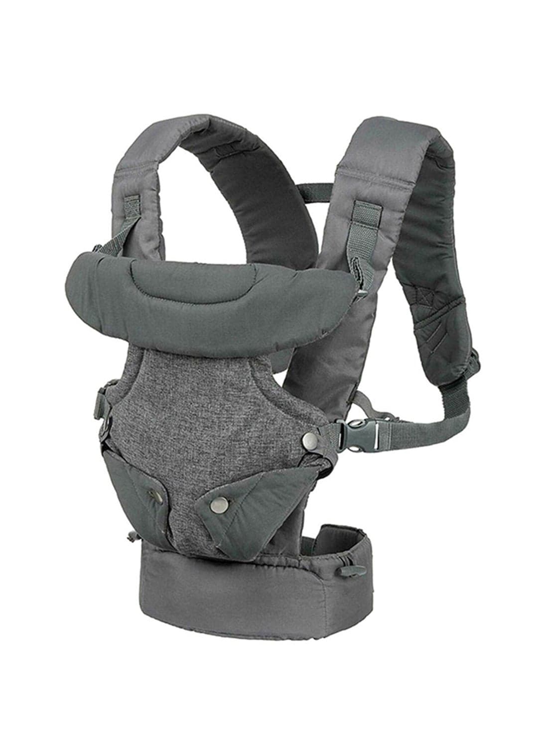 4-In-1 Flip Advanced Convertible Baby Carrier, Grey, Can Carry (3.6-14.5 Kgs)