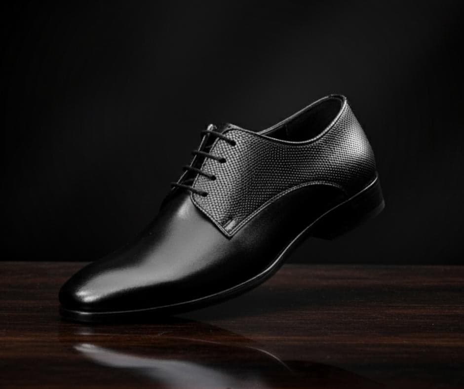 Black Derby Shoes for Men