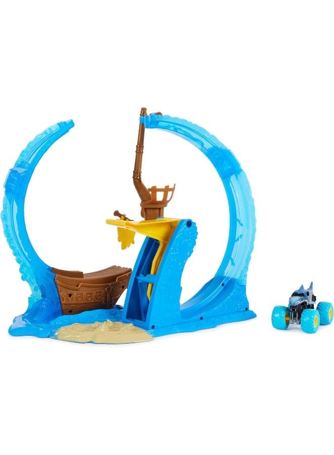 Monster Jam 1to64 Stunt Playset M09 – Vehicle Playset Toy for Kids Ages 3+
