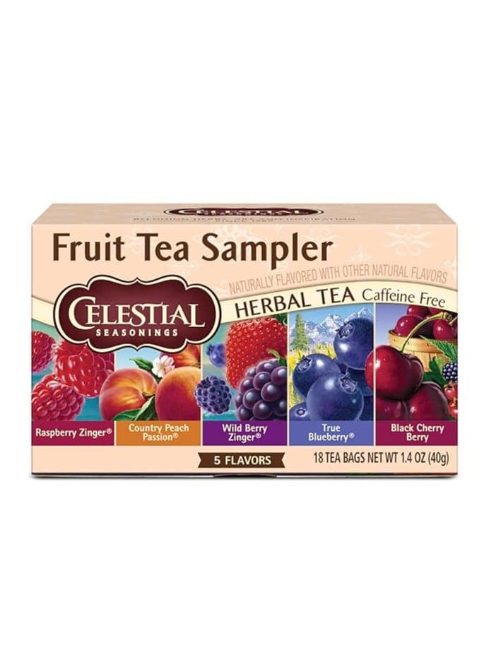 Herbal Tea, Fruit Tea Sampler, 18 Count