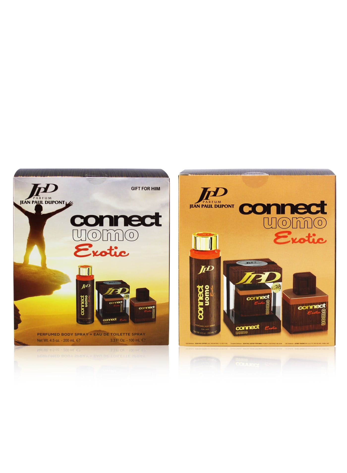 Connect Uomo Exotic Gift Set Eau de Toilette 100ml + Fragrance Body Spray 200ml For Men