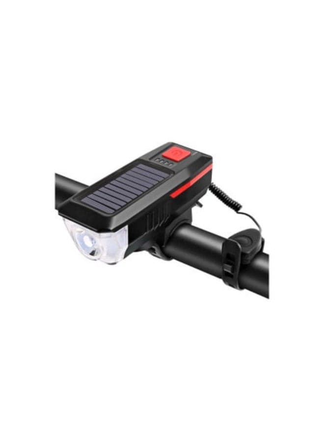 Bike Lights with Phone Holder, LED headlight USB Rechargeable bicycle bracket horn 4 in 1 Bicycle Front Light