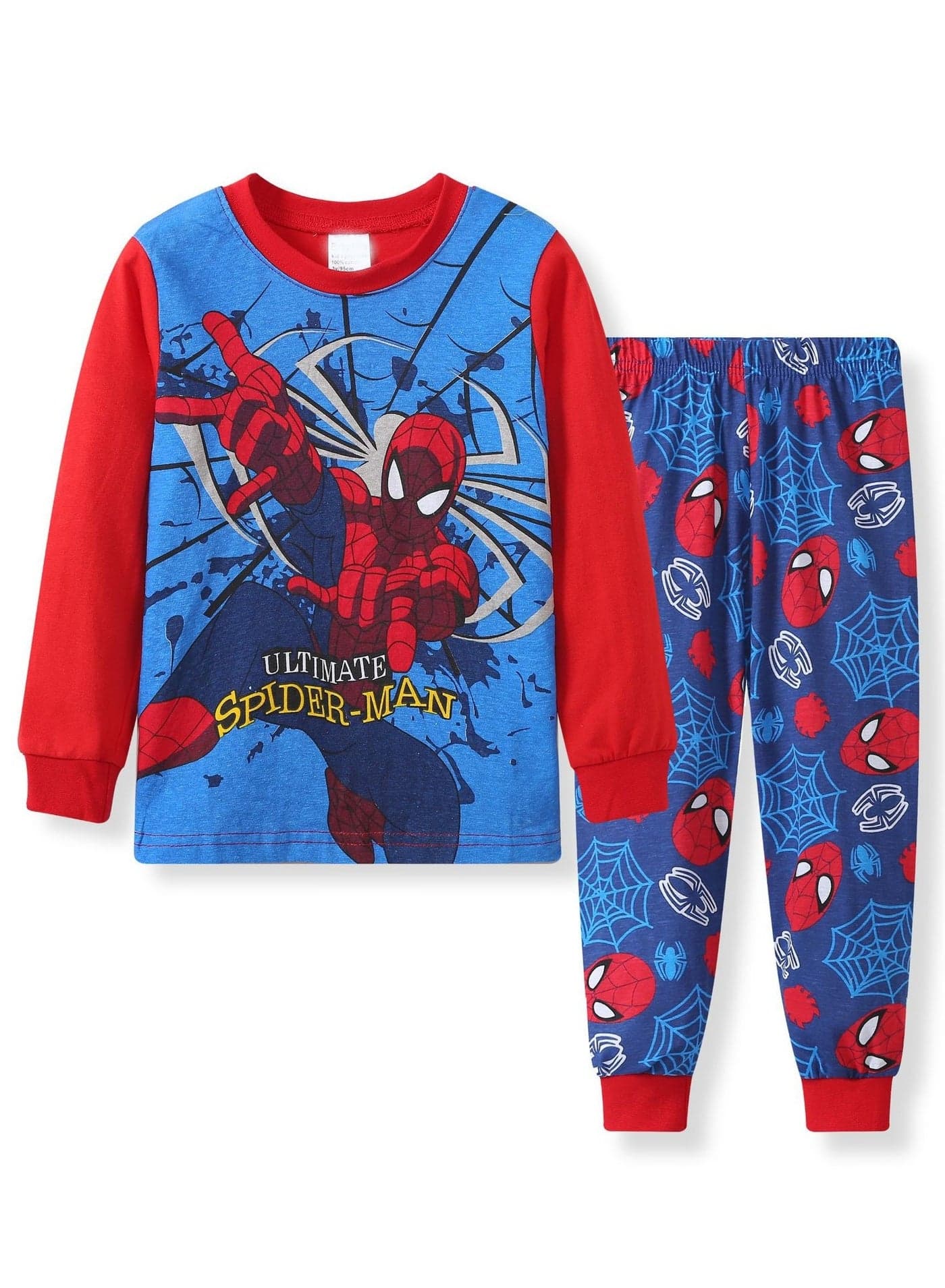 Toddler Boys Long Sleeve Pyjama Cotton Spider Man Cartoon Children's Pajamas Sets Sleepwear for Infant Kids Boys
