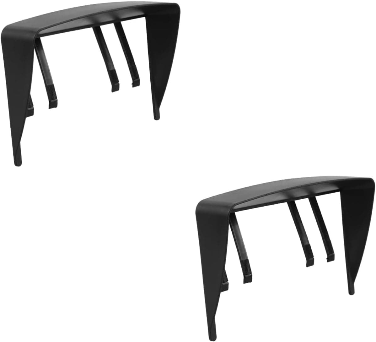 2 Pack Car GPS Sunshade Visor Cover Blocks Sunlight Protects Screen From Scratches