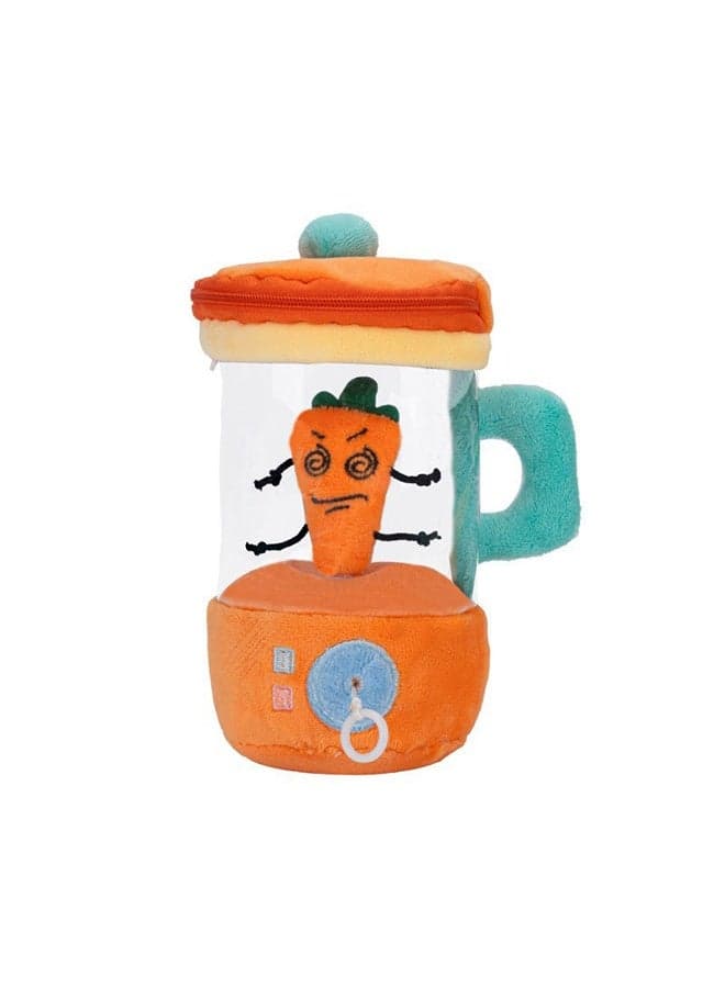 Carrot Juicer Plush Toy – Fun Rotating Drawstring Doll, Interactive Creative Play Gift for Kids & Adults
