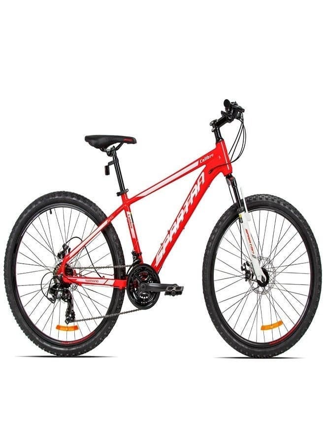 Calibre Hardtail 26-Inch Mountain Bike | 26 Inch Wheel Size | 21 Speed Shimano Gears | Red Color