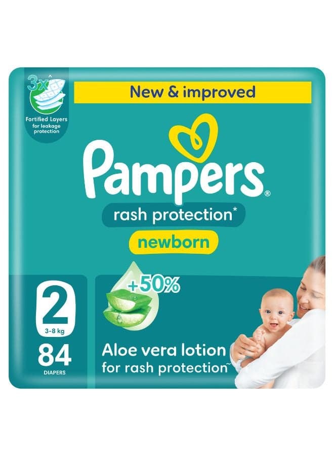 Aloe Vera Taped Diapers Size 2 Mega Pack 84 Count