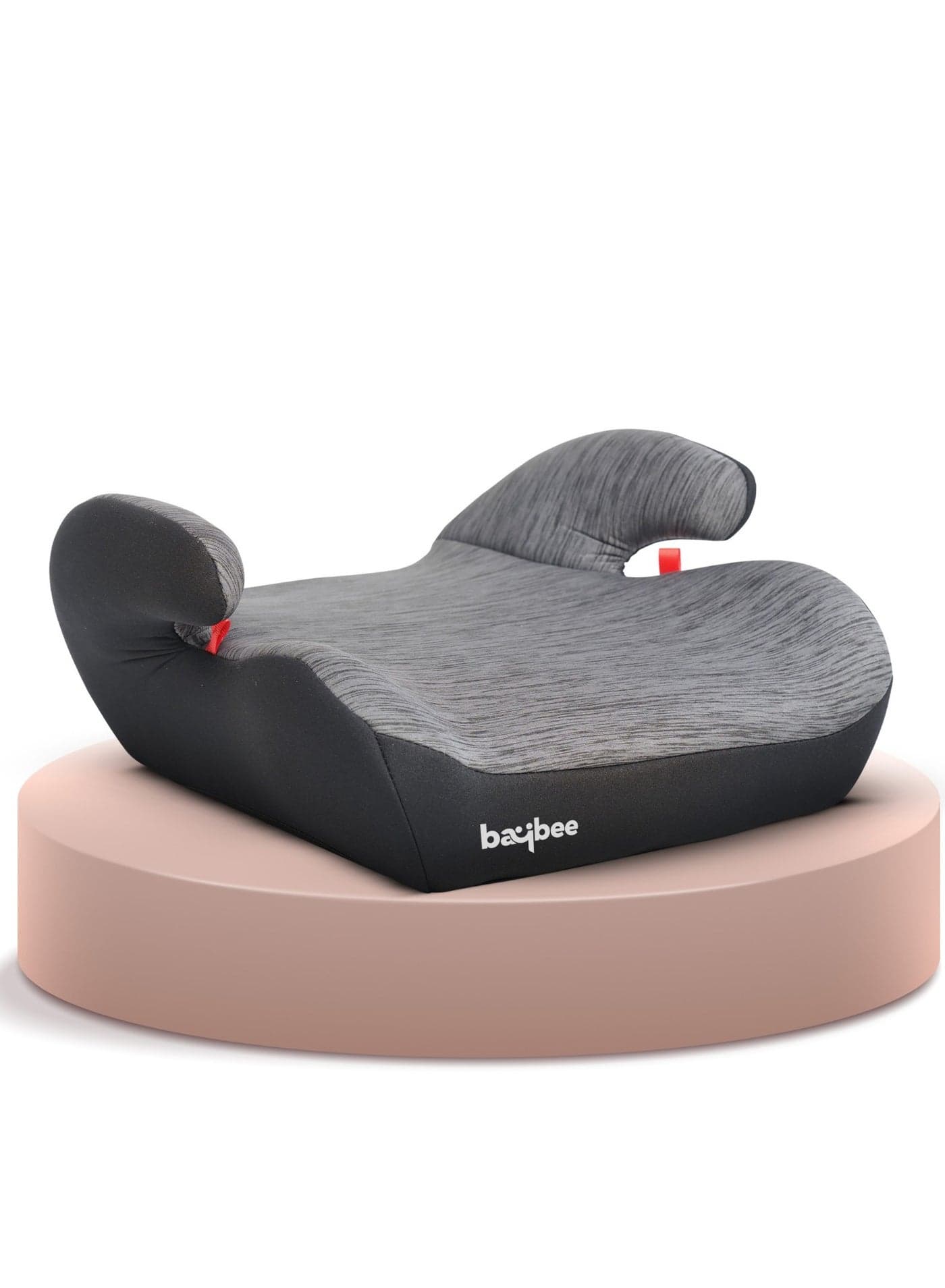 Baybee Kids Booster Car Seat for Baby Portable Lightweight Travel Car Seat with Removable Cover, Comfort, Compact and Easy to Use | Suitable for Toddler 4-12 Years Boys Girls (Grey)